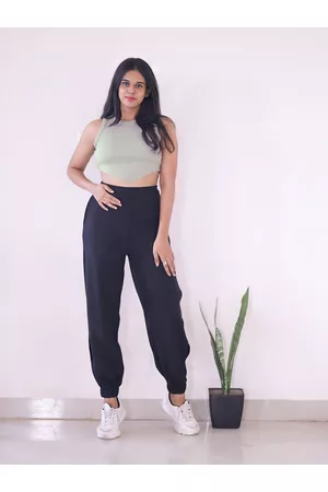 STREET 9 Women Beautiful Grey Solid Cropped Top