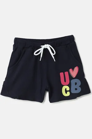 Benetton Girls Mid-Rise Casual Shorts