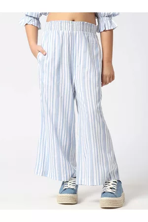 Pepe Jeans Girls Mid-Rise Flared Bootcut Trousers