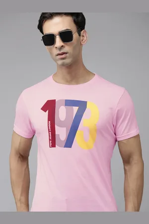 Pepe Jeans Men Varsity Printed Pure Cotton T-shirt
