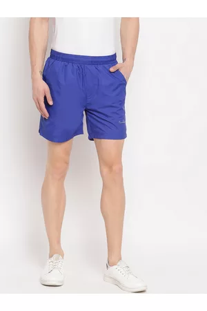Richlook Men Blue Mid-Rise Sports Shorts