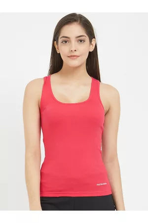 Fruit Of The Loom Women Vests - Women Pink Solid Camisole FRBS01-A1S6