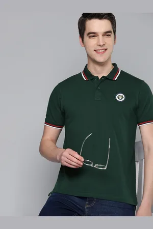 HERE&NOW Men Graphic Printed Polo Collar T-shirt
