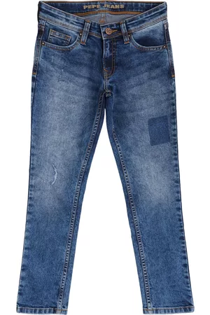 Pepe Jeans Boys Mid-Rise Relaxed Fit Light Fade Cotton Jeans