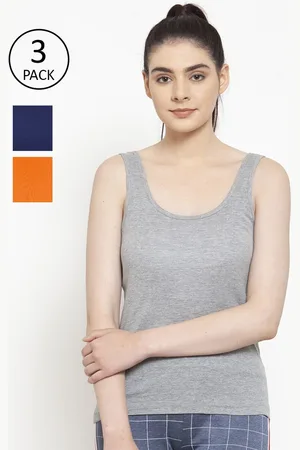 Friskers Women Casual Sleeveless Tank Top Pack of 3
