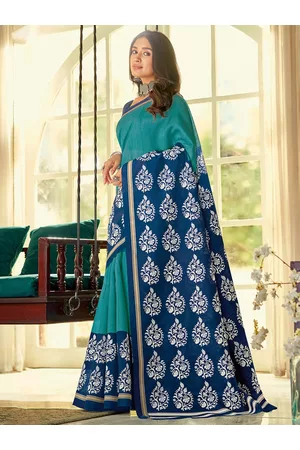 Kalini Ethnic Motifs Printed Zari Dabu Saree