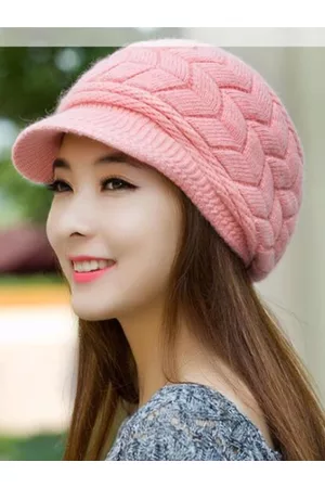 AlexVyan Women Self Design Winter Wind & Snow Proof Warm Soft Woollen Ascot Cap
