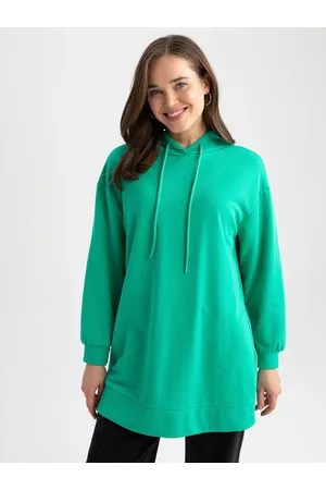 DeFacto Women Hooded Longline Sweatshirt