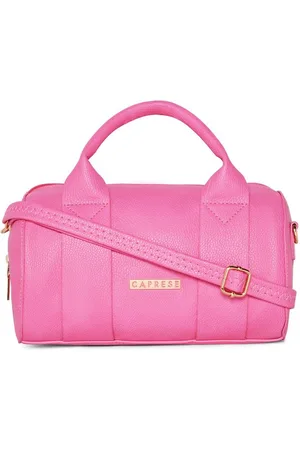 Caprese Women Leather Messenger Bag With Detachable Sling Strap