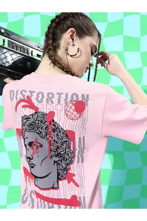 Difference of Opinion Women Graphic Printed Oversized T-shirt