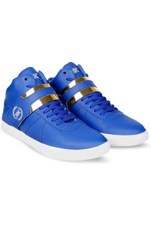 BXXY Men Mid Top Lightweight Contrast Sole Sneakers
