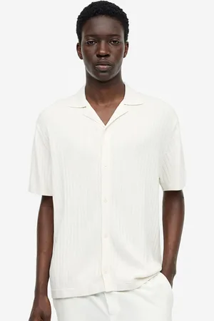 H&M Regular Fit Rib-knit Polo Shirt