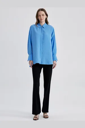 DeFacto Women Mid -Rise Bootcut Trousers