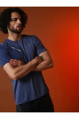 Campus Navy Blue Dry-Fit Training T-shirt