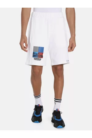 PUMA Men Printed Cotton Regular Fit Sports Shorts