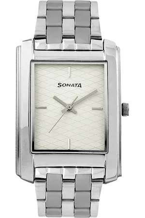 Sonata Men Off-White Dial Watch ND7953SM01J