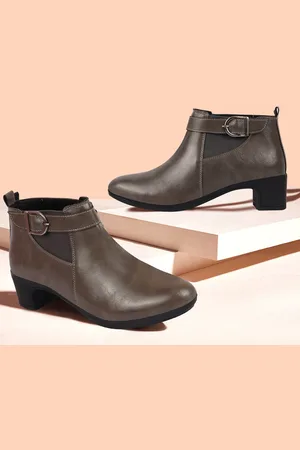 FAUSTO Women Mid-Top Chelsea Boots