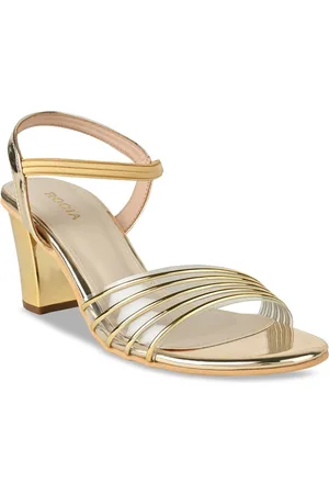 Rocia Striped Block Heels