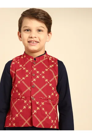 House of Pataudi Men Beige & Gold-Toned Ethnic Motifs Woven Rozana Nehru  Jacket - Price History