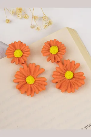 Joker & Witch Floral Synthetic Drop Earrings