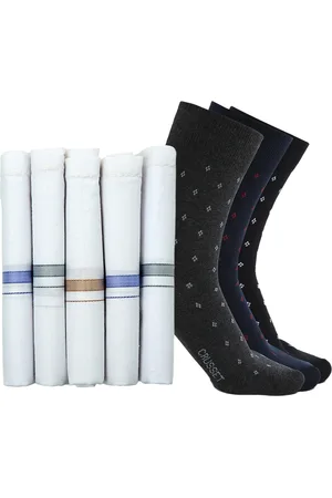 CRUSSET Men Set of 8 Assorted Handkerchiefs & Socks