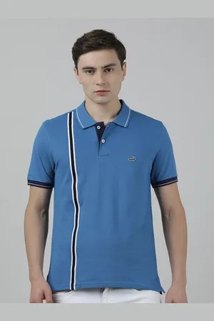 Crocodile Polo Collar Pockets Slim Fit Cotton T-shirt