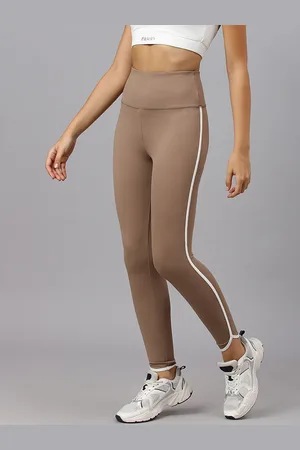 Fitkin Women Solid Anti Odour High Waist Tights