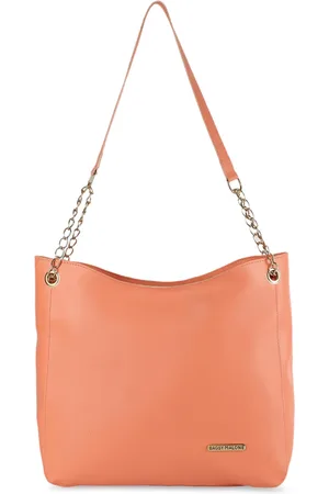 Bagsy Malone Peach PU Shopper Shoulder Bag