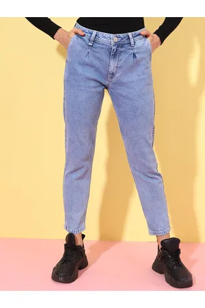 Tokyo Talkies Women Boyfriend Fit Mid Rise Stretchable Cropped Jeans