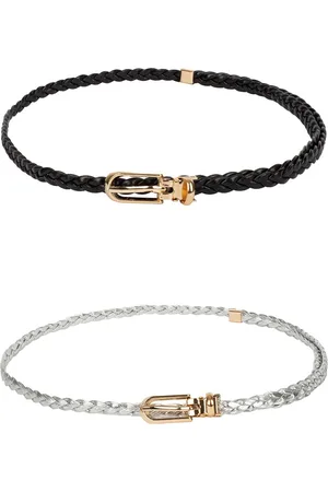 CRUSSET Girls Set Of 2 Textured Slim Belt