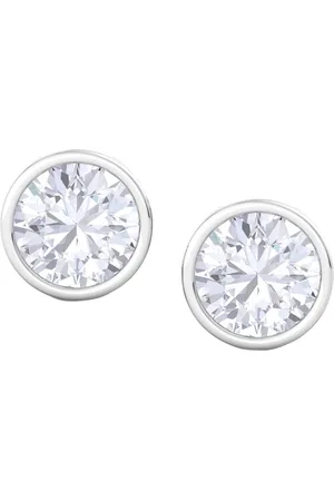 Inddus 925 Sterling Silver Circular Studs Earrings