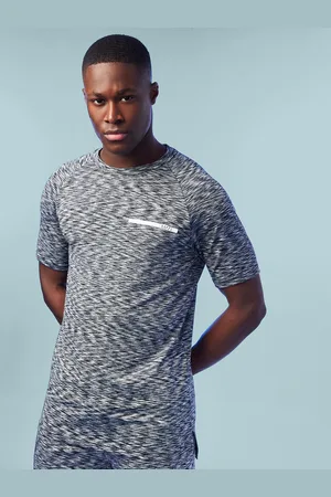 Boohoo Performance T-shirt with Melange Effect