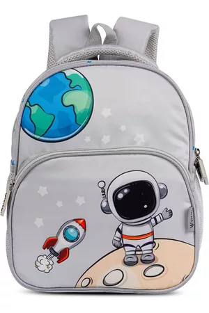 VISMIINTREND Rucksacks - Unisex Kids Grey & White Graphic Backpack