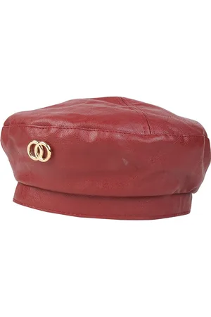 iSWEVEN Unisex Maroon Ascot Cap