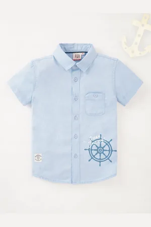 Ed-a-Mamma Boys Graphic Printed Opaque Casual Shirt
