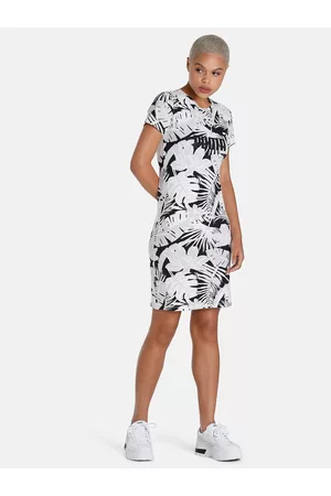 PUMA Essential+ FLOWER POWER Slim Fit Cotton Sheath Dress