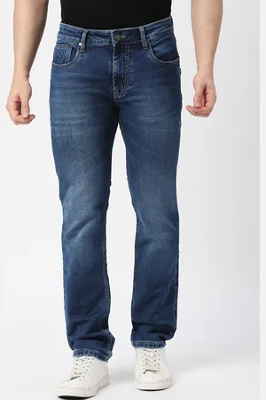 DRAGON HILL Men Straight Fit Mid-Rise Light Fade Jeans