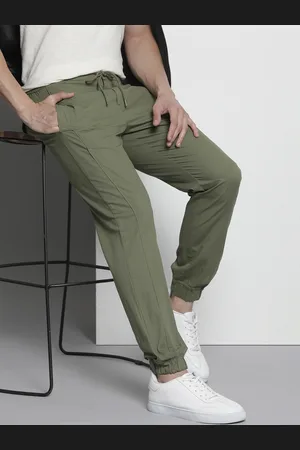The Indian Garage Co Men Green Joggers Trousers