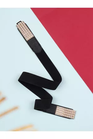 Berrylush Women Textured Stretchable Belt
