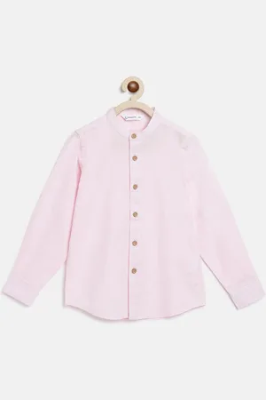Campana Boys Band Collar Casual Cotton Shirt