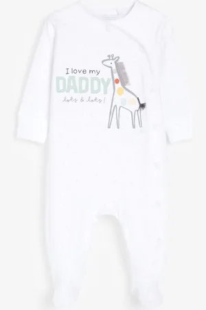 Next Infants Pure Cotton Conversational Printed Sleepsuit