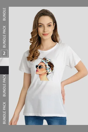 Chozi Pack Of 2 Printed Bio Finish Running Cotton T-shirt