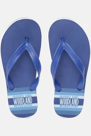 Woodland Men Brand Logo Printed Thong Flip-Flops
