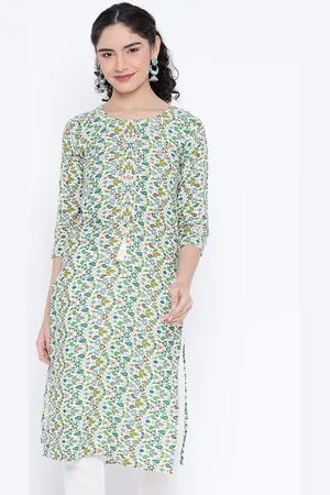 Banjara Floral Woven Design Gotta Patti Straight Kurta