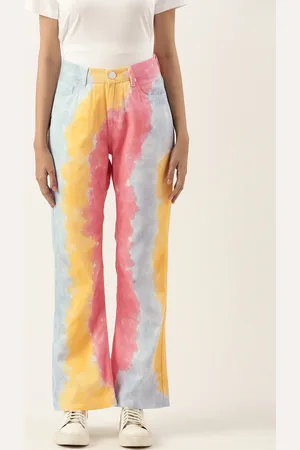 Bene Kleed Women Tie & Dye Bootcut Trouser