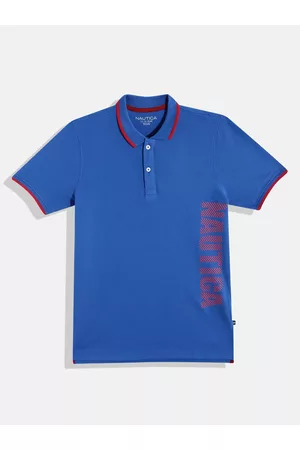 Nautica Boys Polo Collar Pure Cotton T-shirt