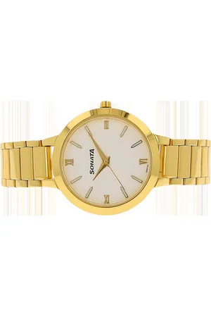 Sonata Elite Women Gold Analogue watch NL8141YM01
