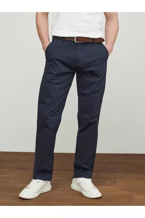 Next Men Straight Fit Trousers With Belt