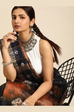 Taavi Tie and Dye Zari Pure Silk Bhagalpuri Saree
