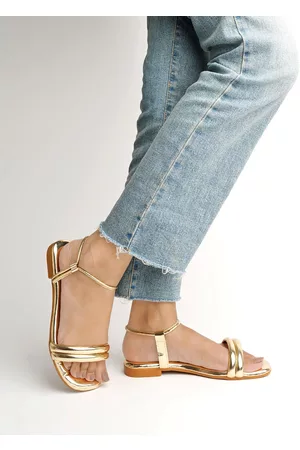 Shoetopia Women Open Toe Slip On Flats